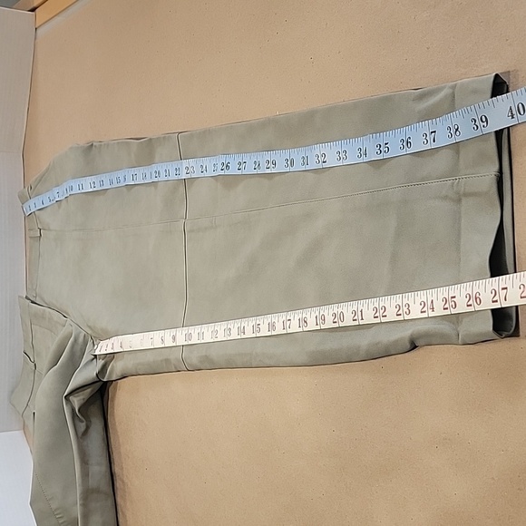 Zara Faux Leather Pants, Size M, Light Light Sage Green, Grayish Hue. EUC - Picture 9 of 14